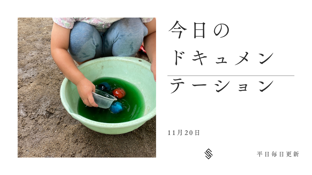 平日毎日更新 今日のドキュメンテーション 11月20日公開