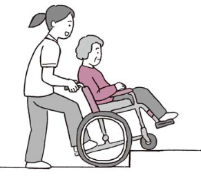 不安や恐怖を与えない 車椅子での段差の越え方の介助 車椅子での段差越え 介護技術に関する疑問 ステップアップ介護 専門職応援 介護 福祉の応援サイト けあサポ